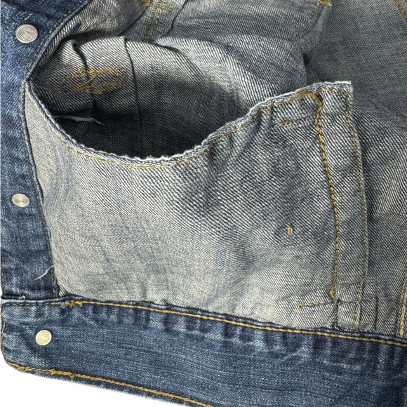 Cody James Jean Jacket, U.S. Flag Inside, Youth Unisex Size Large 100% Cotton - Picture 16 of 16